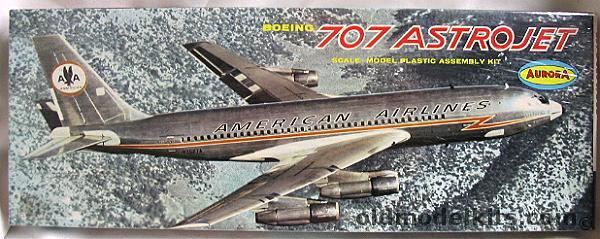 Aurora 1/104 Boeing 707 Astrojet -  American Air Lines, 380 plastic model kit